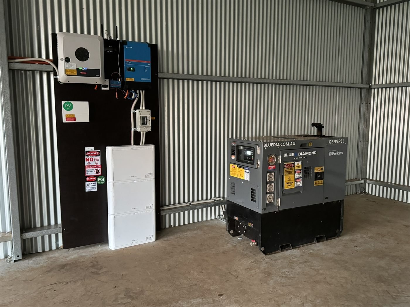 Off-grid Victron and PowerPlus install with Kubota backup generator