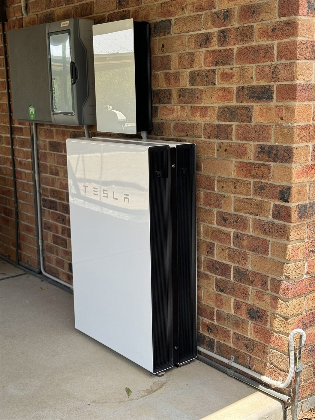 Tesla Powerwall battery installed on a Hunter Valley home