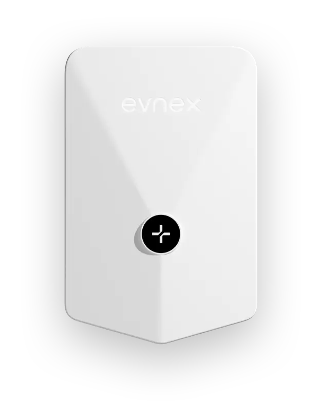 Evnex E2 Plus home EV charger in white